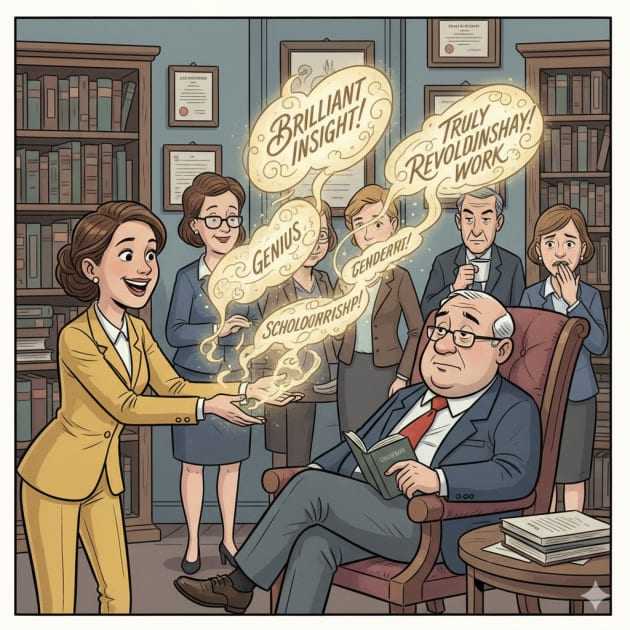 Flattery in Academia: When Praise Becomes a Performance