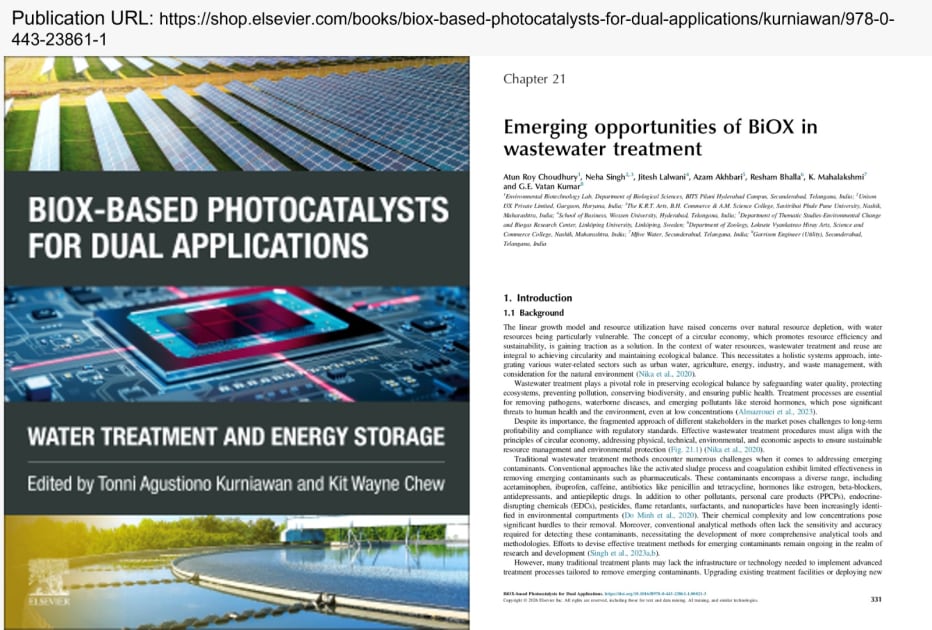 Emerging opportunities of BiOX in wastewater treatment