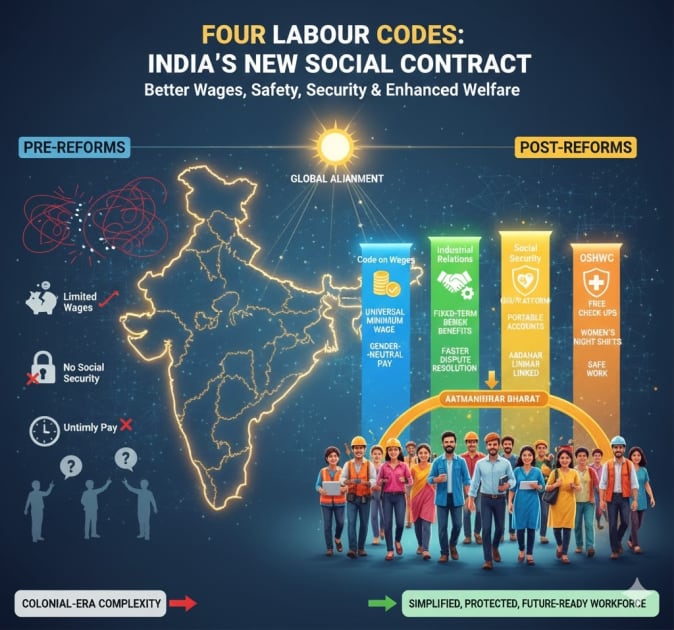 From Fragmentation to Foundation: How India’s Four Labour Codes Are Rewriting the Future of Work