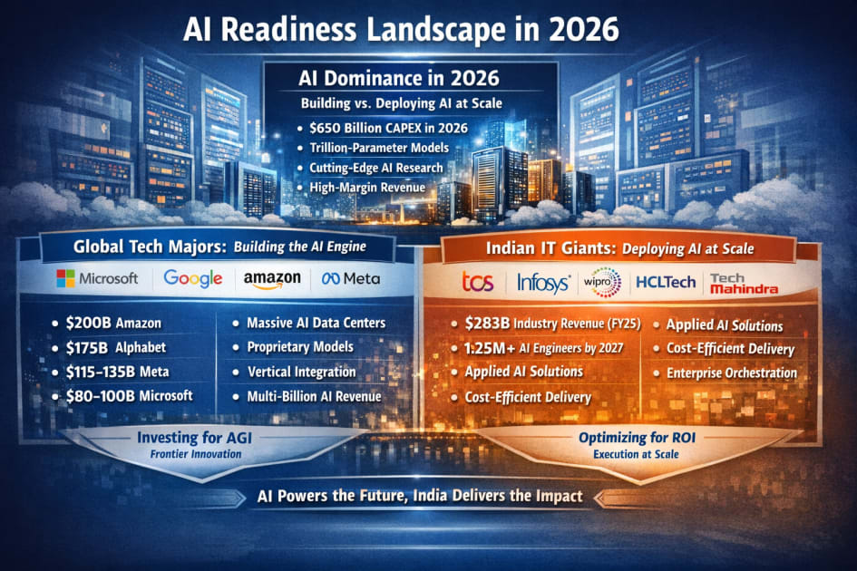 AI Readiness of Indian IT Companies vis-à-vis Global Tech Majors (2026 Perspective)